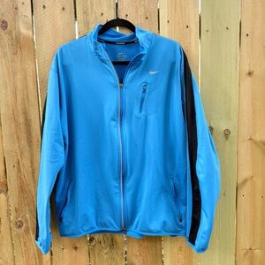 Nike Men's Blue and Black Windbreaker